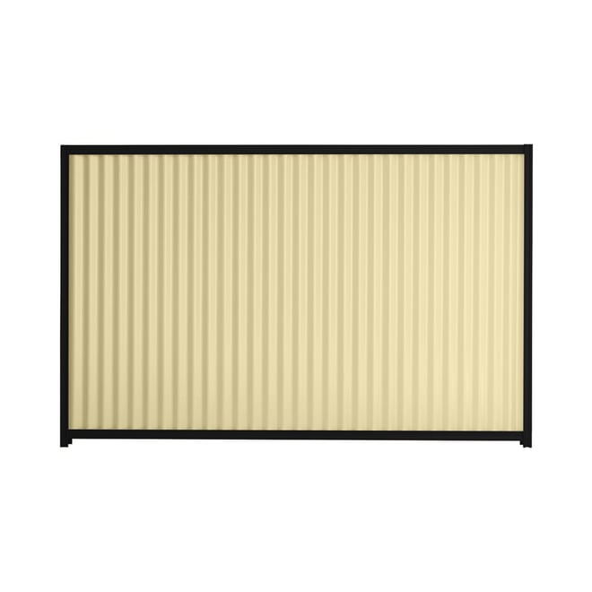 Good Neighbour® CGI 1500mm High Fence Panel Sheet: Primrose, Post/Track: Ebony