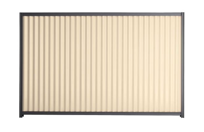 Good Neighbour CGI 1500mm High Fence Panel Sheet: Primrose, Post/Track: Gun Metal Grey