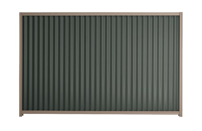 Good Neighbour CGI 1500mm High Fence Panel Sheet: Slate Grey, Post/Track: Beige