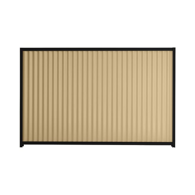 Good Neighbour® CGI 1500mm High Fence Panel Sheet: Wheat, Post/Track: Ebony