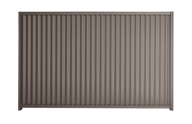 Good Neighbour CGI 1800mm High Fence Panel Sheet: Banyan Brown, Post/Track: Banyan Brown