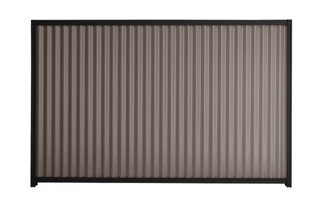 Good Neighbour CGI 1800mm High Fence Panel Sheet: Banyan Brown, Post/Track: Ebony