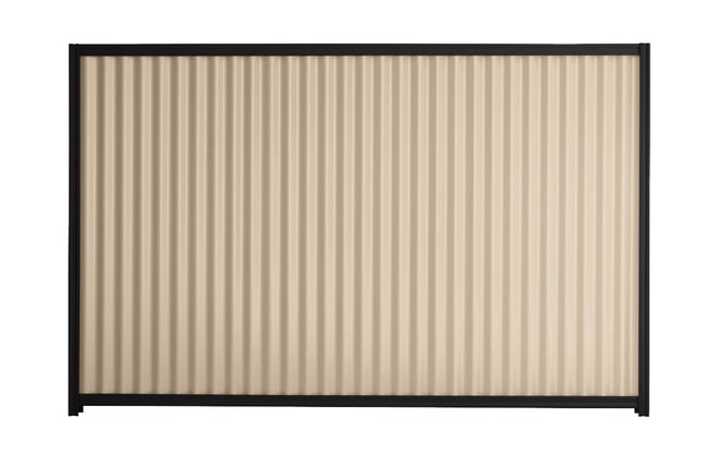 Good Neighbour CGI 1800mm High Fence Panel Sheet: Merino, Post/Track: Ebony