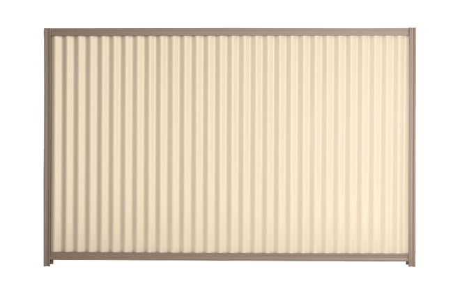 Good Neighbour CGI 1800mm High Fence Panel Sheet: Primrose, Post/Track: Beige