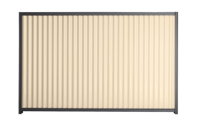 Good Neighbour CGI 1800mm High Fence Panel Sheet: Primrose, Post/Track: Gun Metal Grey