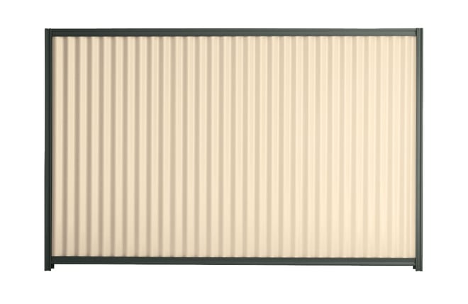 Good Neighbour CGI 1800mm High Fence Panel Sheet: Primrose, Post/Track: Slate Grey