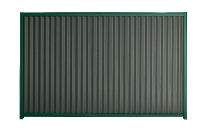 Good Neighbour CGI 1800mm High Fence Panel Sheet: Slate Grey, Post/Track: Caulfield Green