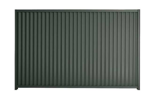 Good Neighbour CGI 1800mm High Fence Panel Sheet: Slate Grey, Post/Track: Beige