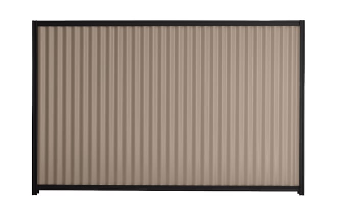 Good Neighbour CGI 2100mm High Fence Panel Sheet: Beige, Post/Track: Ebony