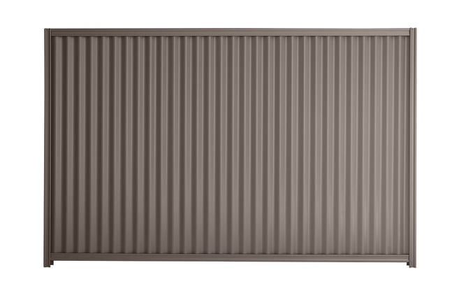 Good Neighbour CGI 2100mm High Fence Panel Sheet: Banyan Brown, Post/Track: Banyan Brown