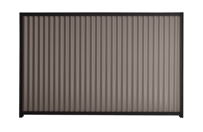 Good Neighbour CGI 2100mm High Fence Panel Sheet: Banyan Brown, Post/Track: Ebony