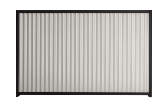 Good Neighbour CGI 2100mm High Fence Panel Sheet: Gull Grey, Post/Track: Ebony