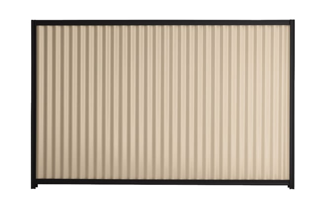 Good Neighbour CGI 2100mm High Fence Panel Sheet: Merino, Post/Track: Ebony