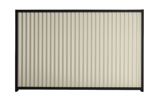 Good Neighbour CGI 2100mm High Fence Panel Sheet: Moss Vale Sand, Post/Track: Ebony