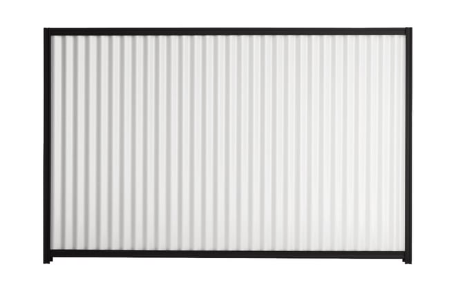 Good Neighbour CGI 2100mm High Fence Panel Sheet: Off White, Post/Track: Ebony