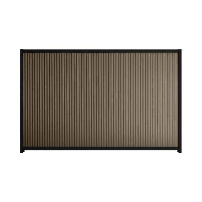 Good Neighbour® CGI Mini 1500mm High Fence Panel  Sheet: Banyan Brown, Post/Track: Ebony