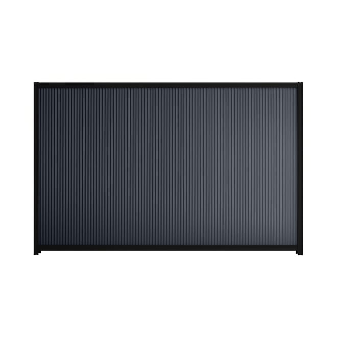 Good Neighbour® CGI Mini 1500mm High Fence Panel Sheet: Dark Stone Post/Track: Ebony