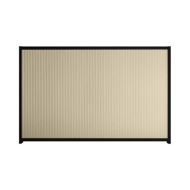 Good Neighbour® CGI Mini 1500mm High Fence Panel Sheet: Merino Post/Track: Ebony