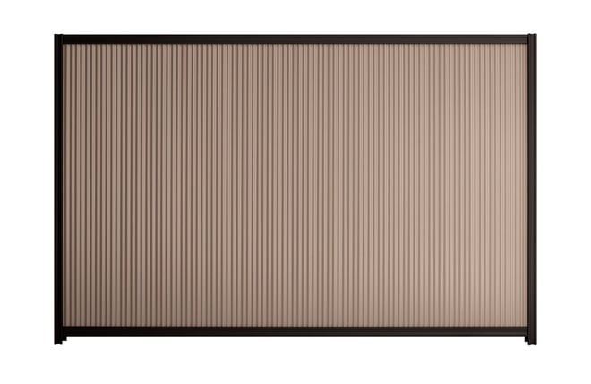 Good Neighbour CGI Mini 1800mm High Fence Panel Sheet: Beige, Post/Track: Ebony