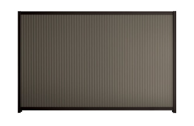 Good Neighbour CGI Mini 1800mm High Fence Panel Sheet: Banyan Brown, Post/Track: Ebony
