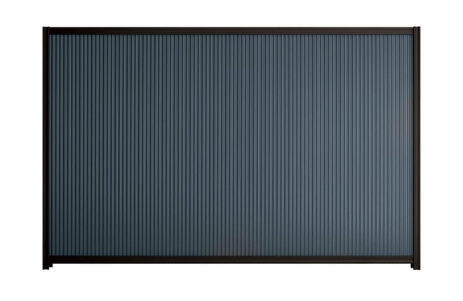 Good Neighbour CGI Mini 1800mm High Fence Panel Sheet: Dark Stone, Post/Track: Ebony