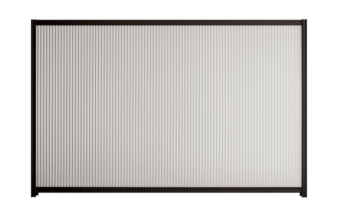 Good Neighbour CGI Mini 1800mm High Fence Panel Sheet: Gull Grey, Post/Track: Ebony