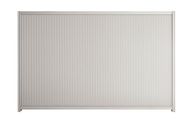 Good Neighbour CGI Mini 1800mm High Fence Panel Sheet: Gull Grey, Post/Track: Gull Grey