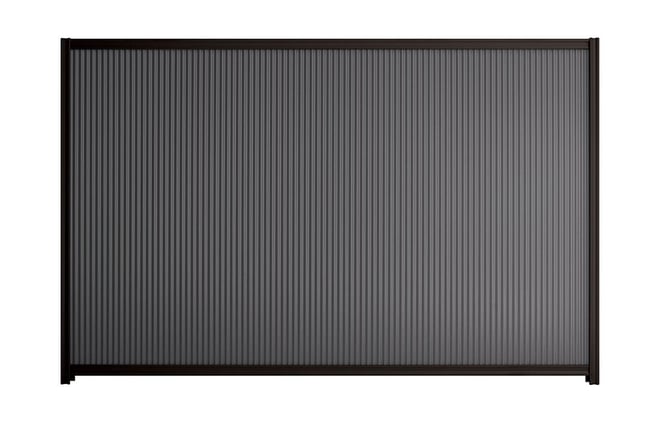 Good Neighbour CGI Mini 1800mm High Fence Panel Sheet: Granite, Post/Track: Ebony