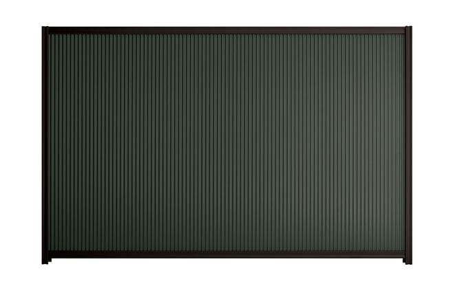 Good Neighbour CGI Mini 1800mm High Fence Panel Sheet: Gun Metal Grey, Post/Track: Ebony