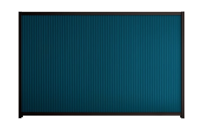 Good Neighbour CGI Mini 1800mm High Fence Panel Sheet: Heritage Red, Post/Track: Ebony