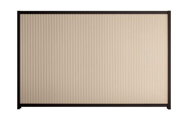 Good Neighbour CGI Mini 1800mm High Fence Panel Sheet: Mountain Blue, Post/Track: Ebony