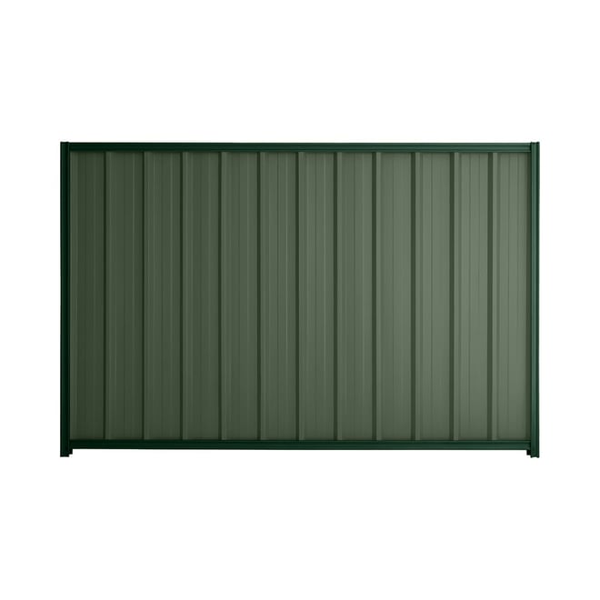 Good Neighbour® Superdek® 1200mm High Fence Panel Sheet: Rivergum Post/Track: Caulfield Green