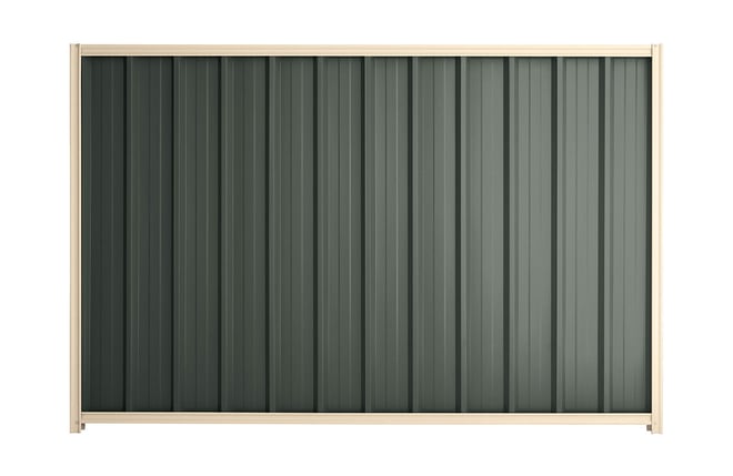 Good Neighbour Superdek 1500mm High Fence Panel Sheet: Slate Grey, Post/Track: Primrose
