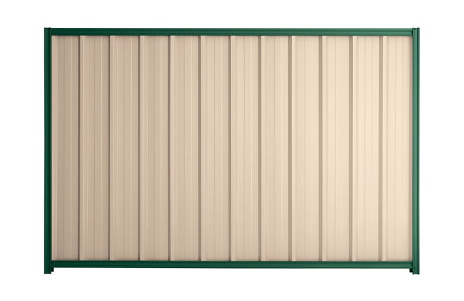 Good Neighbour Superdek 1800mm High Fence Panel Sheet: Merino, Post/Track: Caulfield Green