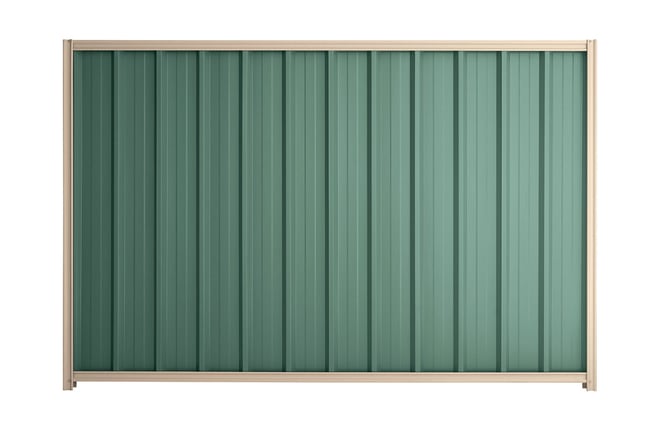 Good Neighbour Superdek 1800mm High Fence Panel Sheet: Rivergum, Post/Track: Merino