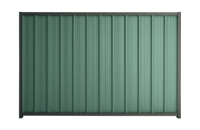 Good Neighbour Superdek 1800mm High Fence Panel Sheet: Rivergum, Post/Track: Slate Grey