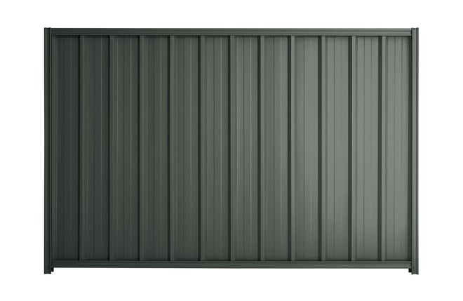 Good Neighbour Superdek 2000mm High Fence Panel Sheet: Slate Grey, Post/Track: Slate Grey