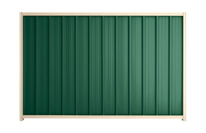 Good Neighbour Superdek 2100mm High Fence Panel Sheet: Caulfield Green, Post/Track: Primrose