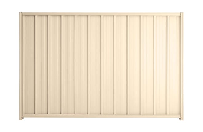 Good Neighbour Superdek 2100mm High Fence Panel Sheet: Primrose, Post/Track: Primrose