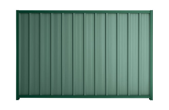 Good Neighbour Superdek 2100mm High Fence Panel Sheet: Rivergum, Post/Track: Caulfield Green