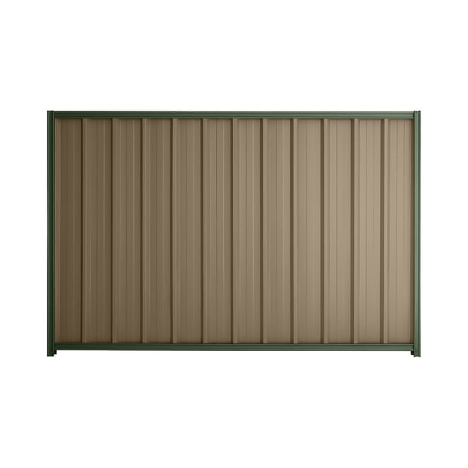 Good Neighbour® Superdek® 900mm High Fence Panel Sheet: Beige Post/Track: Rivergum