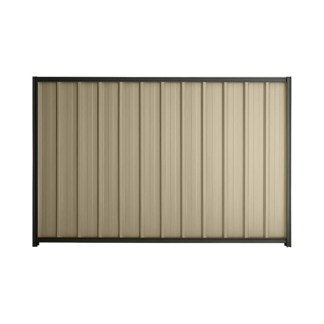 Good Neighbour® Superdek® 900mm High Fence Panel Sheet: Merino Post/Track: Slate Grey