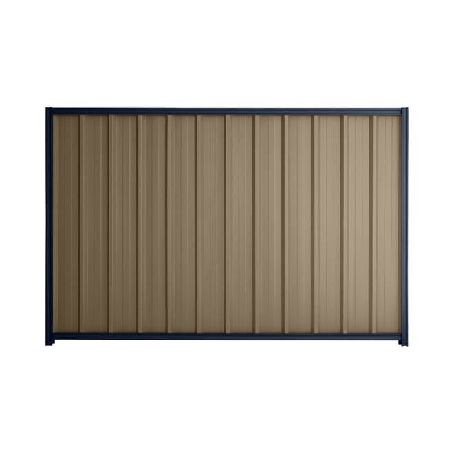 Good Neighbour® Superdek® 1200mm High Fence Panel Sheet: Beige Post/Track: Mountain Blue
