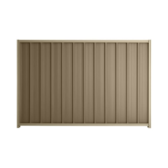 Good Neighbour® Superdek® 1200mm High Fence Panel Sheet: Beige Post/Track: Merino