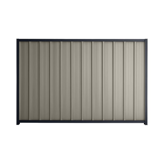 Good Neighbour® Superdek® 1200mm High Fence Panel Sheet: Birch Post/Track: Dark Stone