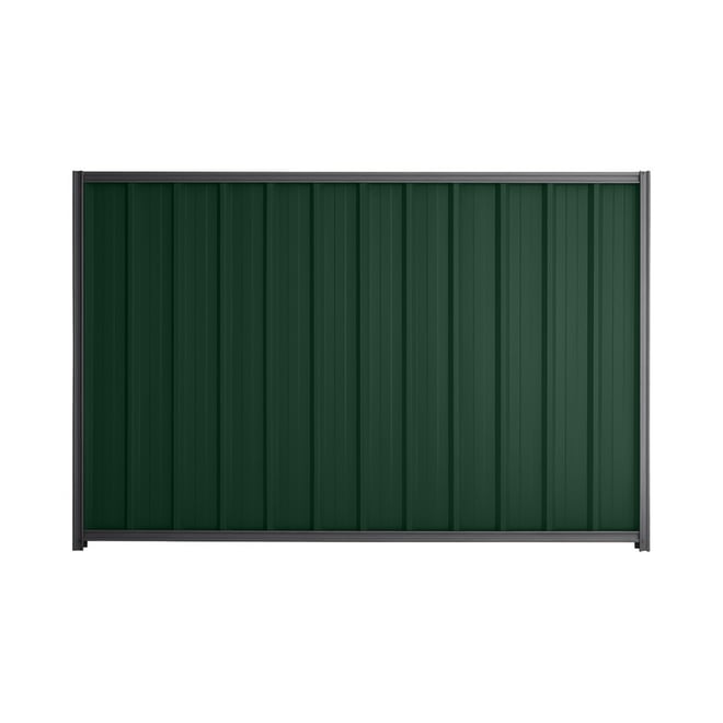 Good Neighbour® Superdek® 1200mm High Fence Panel Sheet: Caulfield Green Post/Track: Granite