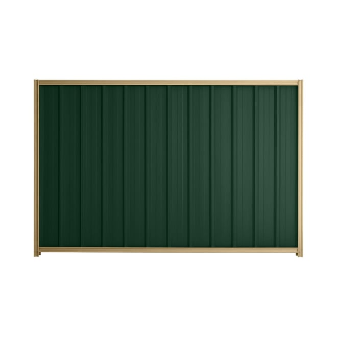 Good Neighbour® Superdek® 1200mm High Fence Panel Sheet: Caulfield Green Post/Track: Wheat
