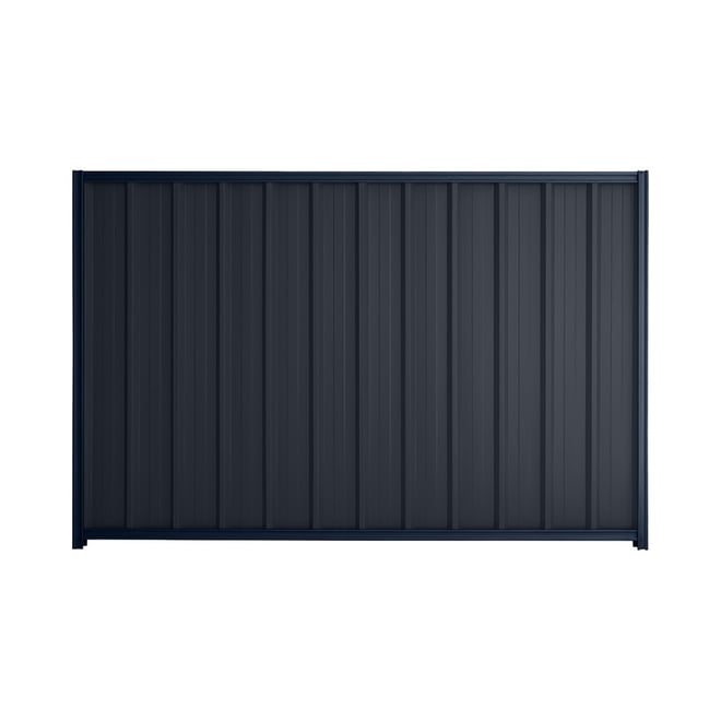 Good Neighbour® Superdek® 1200mm High Fence Panel Sheet: Dark Stone Post/Track: Mountain Blue