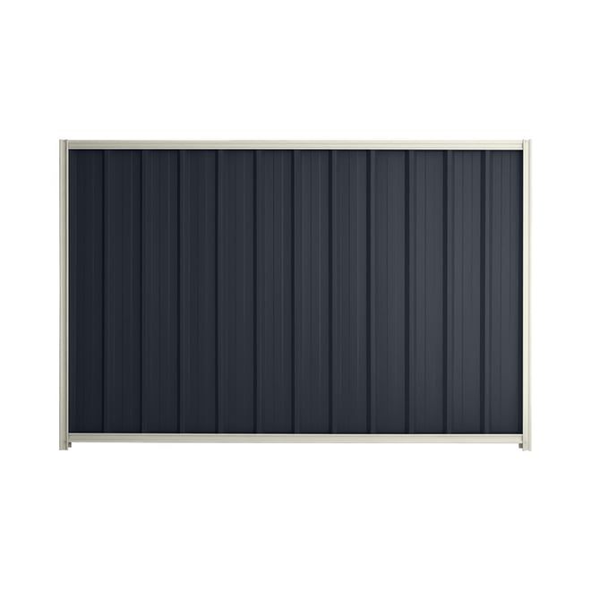 Good Neighbour® Superdek® 1200mm High Fence Panel Sheet: Dark Stone Post/Track: Off White