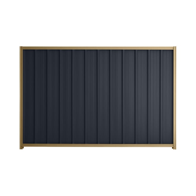 Good Neighbour® Superdek® 1200mm High Fence Panel Sheet: Dark Stone Post/Track: Wheat